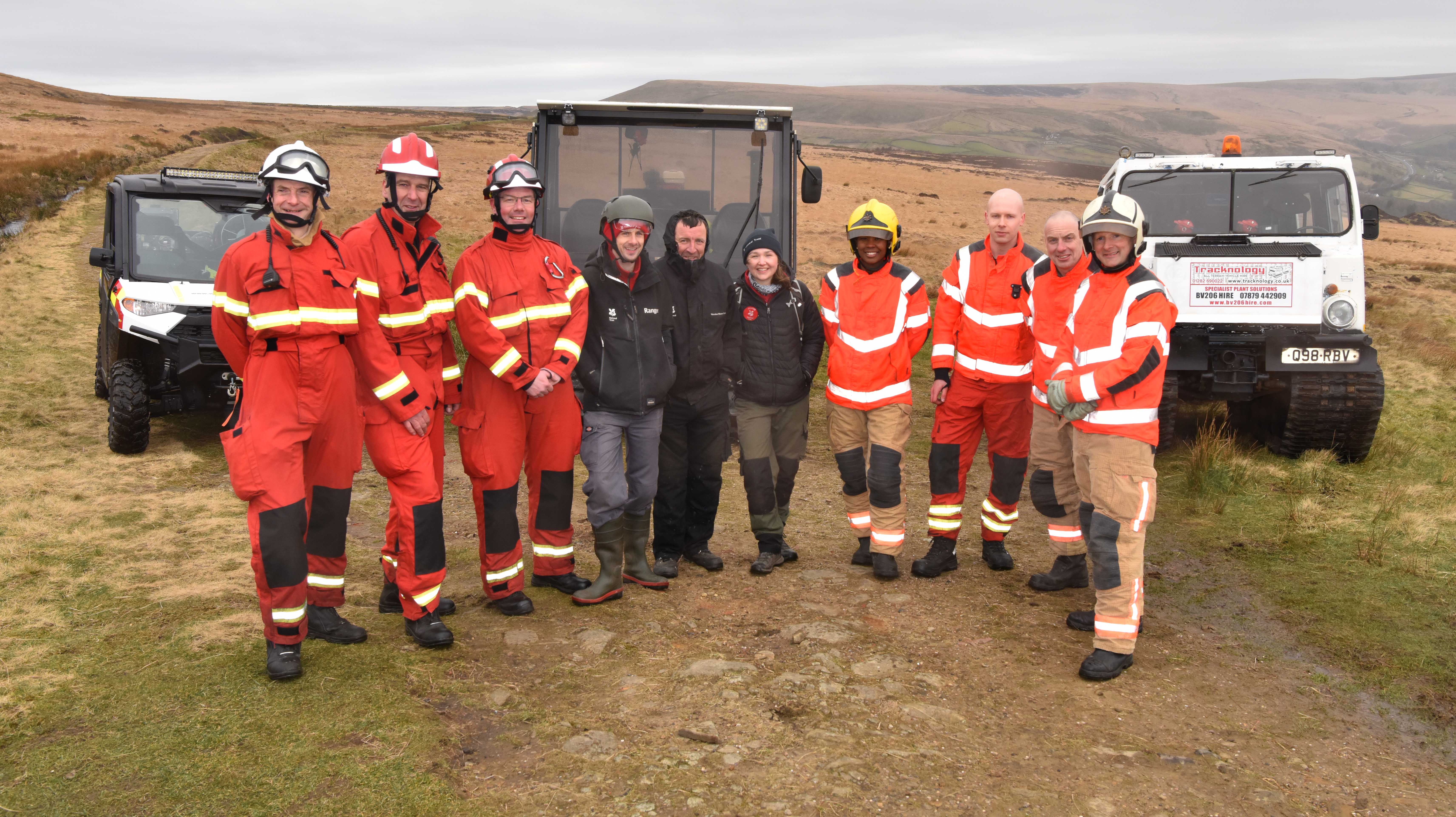 Training takes place amidst fears of more moorland fires West